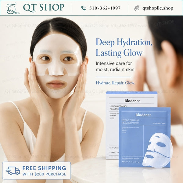 BIODANCE - Mặt Nạ Thạch HYDRO CERA-NOL REAL DEEP MASK - 4ea - XANH DƯƠNG
