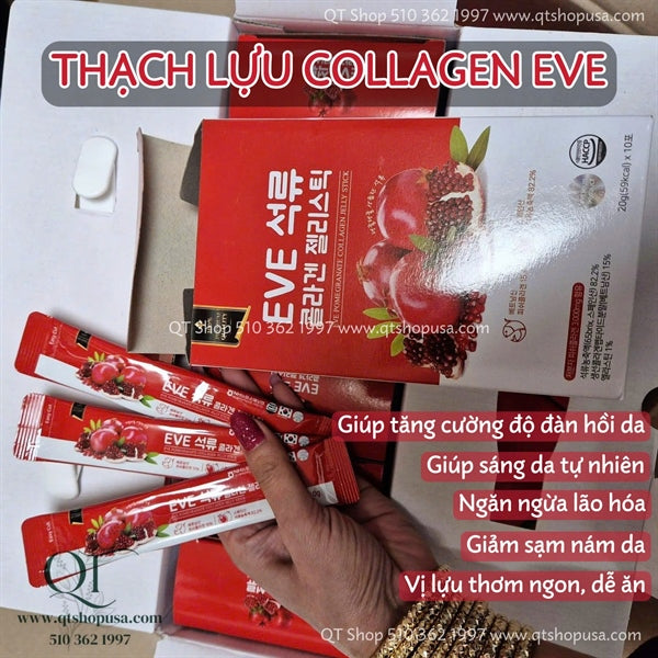 EVE - Thạch Lựu Collagen EVE - 20 tép - EXP 202803