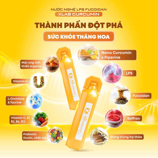 Tinh Chất Nghệ Nano Xlab Curcumin Ukon LPS Fucoidan