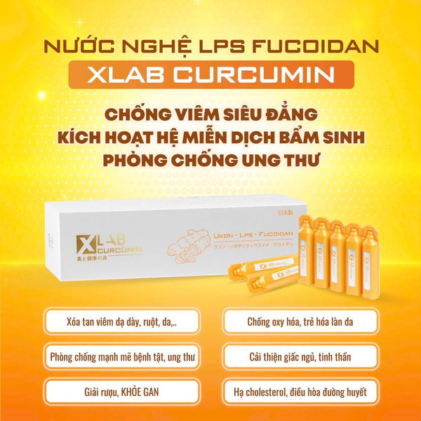 Tinh Chất Nghệ Nano Xlab Curcumin Ukon LPS Fucoidan