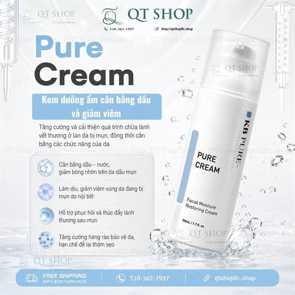 KB PURE - Kem Dưỡng Pure Cream 50ml - Da dầu mụn