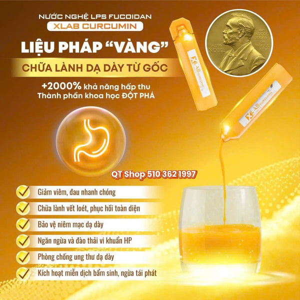 Tinh chất nghệ nano Xlab Curcumin Ukon LPS Fucoidan