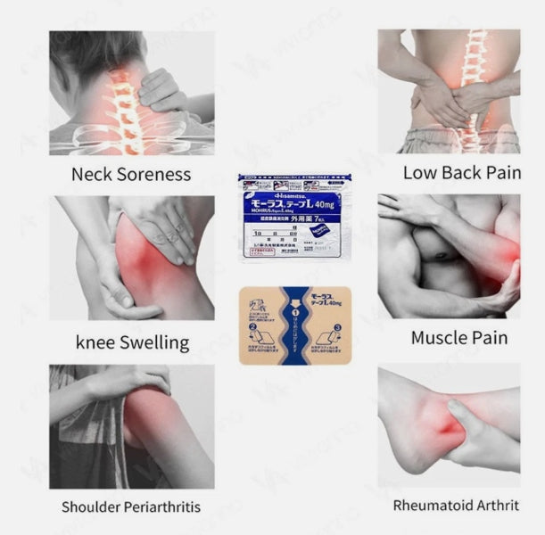 Miếng Dán Hisamitsu Mohrus Tape L 40Mg - 7 miếng - EXP 2028.02