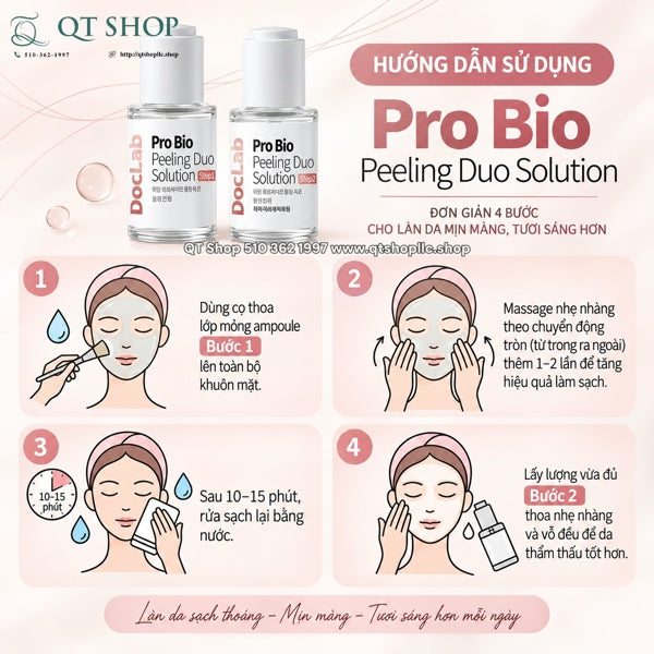 DOCLAB - Pro Bio Peeling Duo Solution - Baby Peel - tặng 1 KCN xanh - EXP 20281109