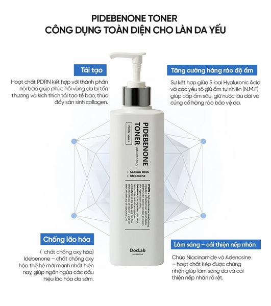 DOCLAB - Pidebenone Toner DNA Cá Hồi - 508ml - EXP 202803