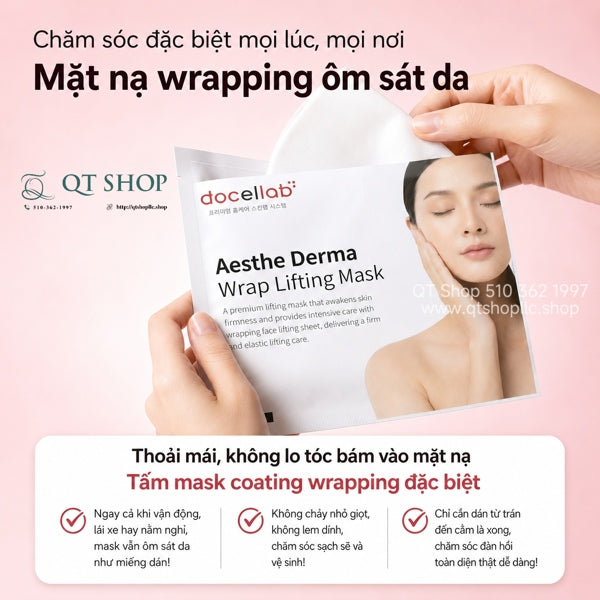 DOCLAB - Aesthe Derma Wrap Lifting Mask - 1 box 4 ea - EXP 2029
