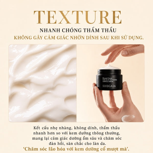 SHEGAIA - Kem Cổ Neck Elixir Tightening Formula Cream 50g - EXP 202904