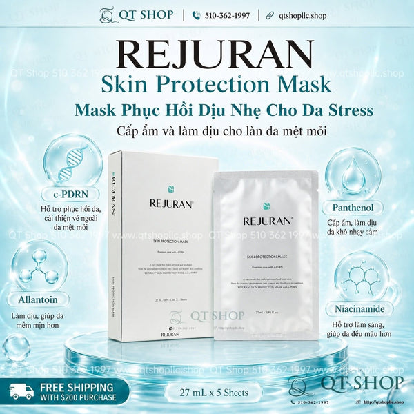Mặt Nạ Phục Hồi PDRN Rejuran Skin Protection Mask - Hộp 5 miếng