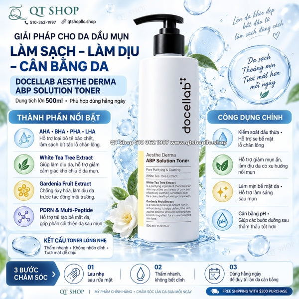 DOCLAB - Aesthe Derma ABP Solution Toner - 500ml