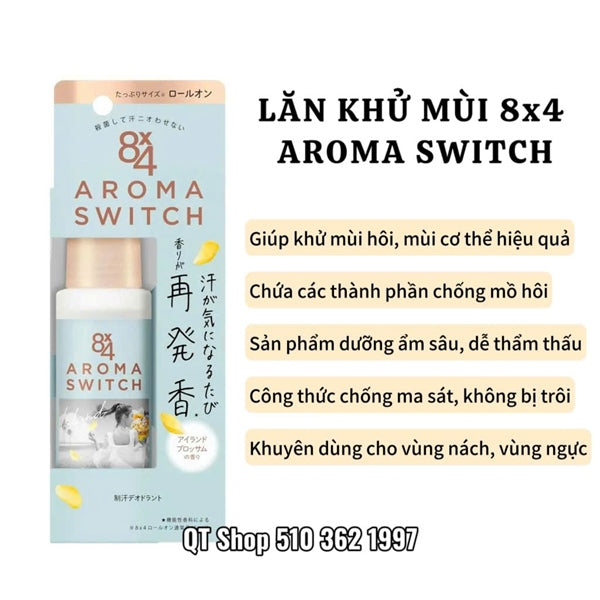 * Lăn khử mùi Aroma Switch Roll-on Island - Màu Xanh dương - Japan