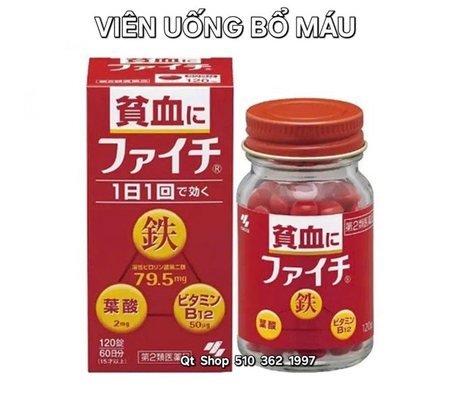 Viên uống bổ máu Faichi - 60 ea - Japan - EXP 202811