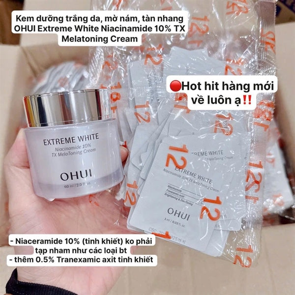 OHUI - Mini Kem Ohui Extreme White Niacinamide 10% TX Melatoning Cream 7ml - Exp 2029.05