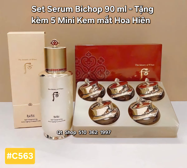 The Whoo - Serum Bichop 90 ml - Tặng kèm 5 Mini Kem mắt Hoa Hiên (Hộp)