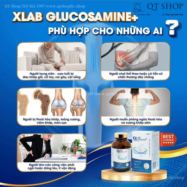 Viên uống hỗ trợ xương khớp XLAB Glucosamine - Hộp 150 viên