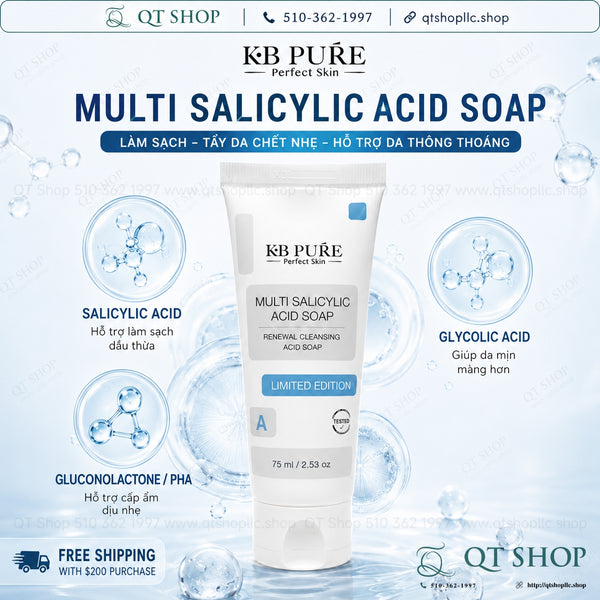 KB Pure - Tẩy Da Chết Multi Salicylic Acid Soap Limited Edition 75ml