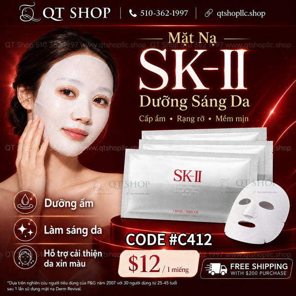 Mặt nạ trắng da SK II Whitening Source Derm Revival Mask - Japan