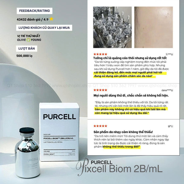 Tinh Chất Men Vi Sinh PURCELL Pixcell Biom 2 Billion/mL