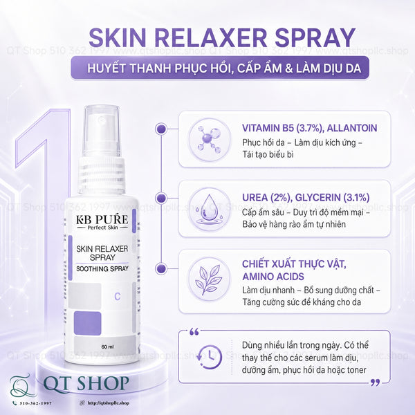 Xịt Huyết Thanh Phục Hồi Làm Dịu Da - Skin Relaxer Spray