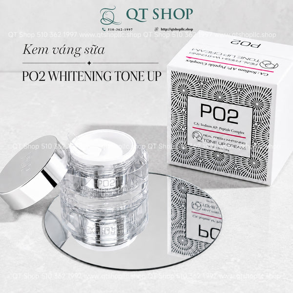 Kem Ngày Nâng Tông Váng Sữa PO2 Whitening Tone Up Cream 50g