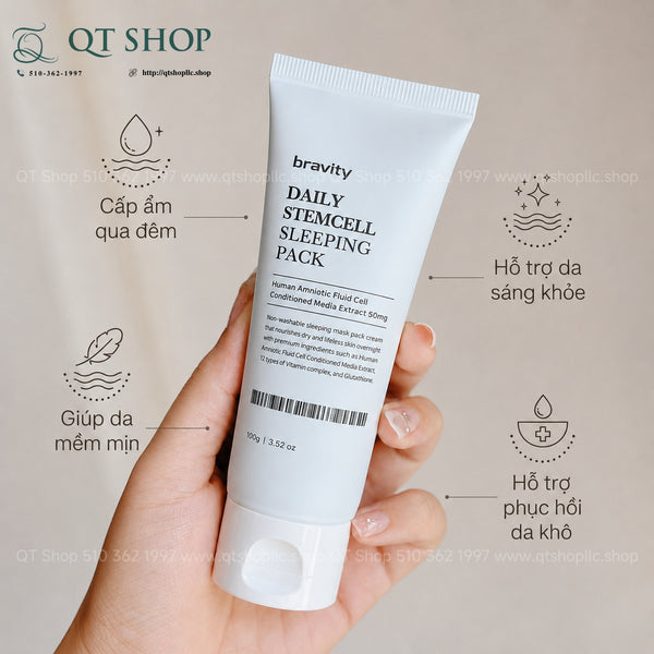 Mặt Nạ Ngủ Bravity Daily Stemcell Sleeping Pack 100g