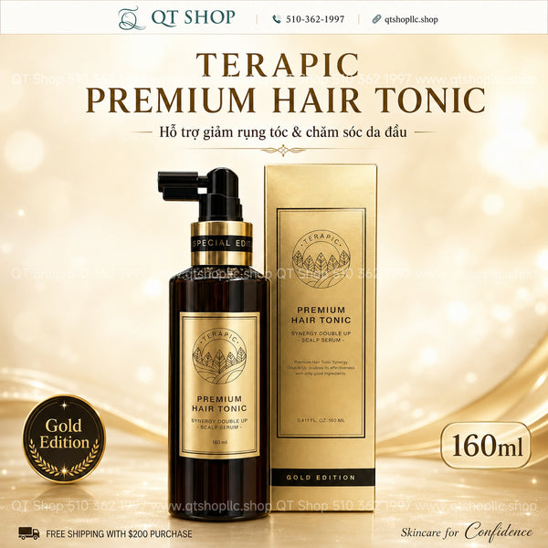 Xịt Dưỡng Tóc Terapic Premium Hair Tonic Synergy Double Up Scalp Serum 160ml