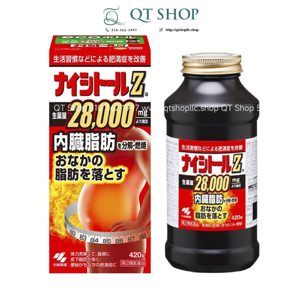 Viên Uống Giảm Mỡ Bụng Kobayashi Naishitoru Z Nhật Bản - 420 viên
