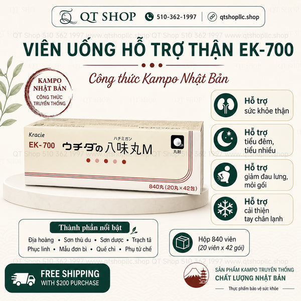 Viên uống bổ thận EKT-700 Kracie - 840 viên Japan