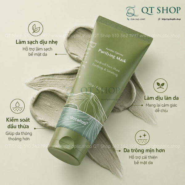 Mặt Nạ Đất Sét DocLab Aesthe Derma Purifying Mask 130g