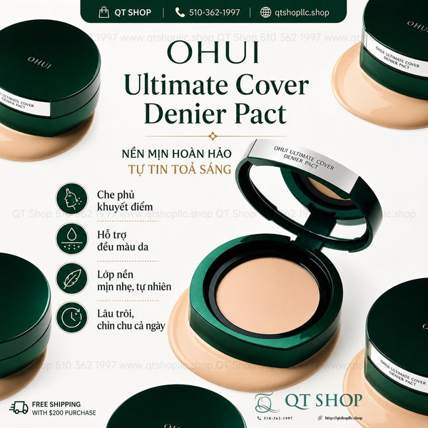 Phấn Tươi OHUI Ultimate Cover Denier Pact Tông #23 - Hộp 15g + 1 lõi refill 15g