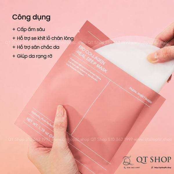 Mặt Nạ Thạch Biodance Bio-Collagen Real Deep Mask - Hộp 4 miếng
