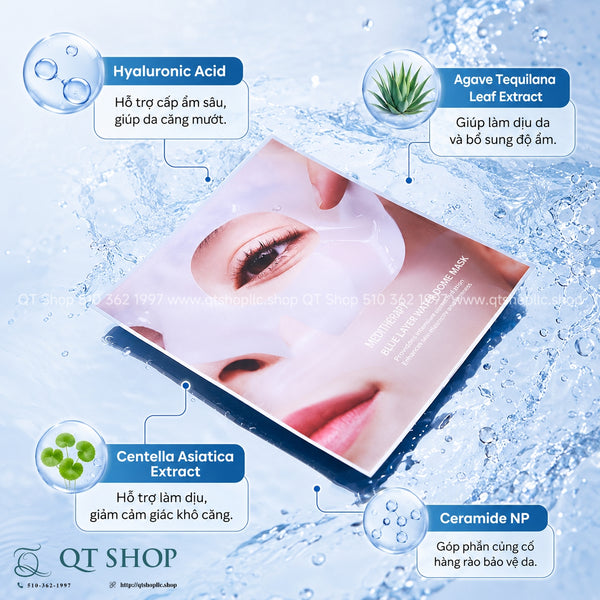 Mặt Nạ Thạch Meditherapy Blue Layer Water Dome Mask - Hộp 4 miếng