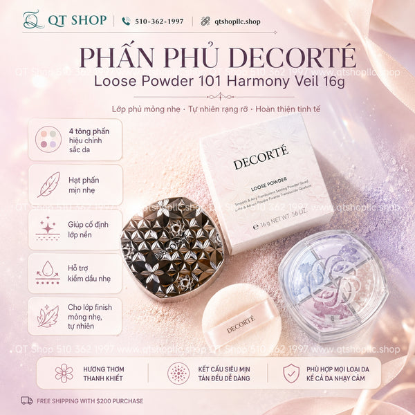 Phấn Phủ Decorté Loose Powder - Màu #101 Harmony Veil - 16g
