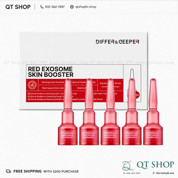 Differ & Deeper - Tế Bào Gốc Red Exosome Skin Booster - 5 ống