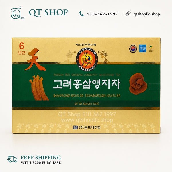Trà Hồng Sâm Nấm Linh Chi Hàn Quốc - Hộp 100 gói