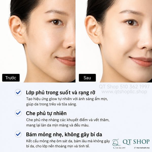 Set Phấn Nước Su:m37 Water-Full Mesh Cushion Glow Special Edition 01 - Tông #21