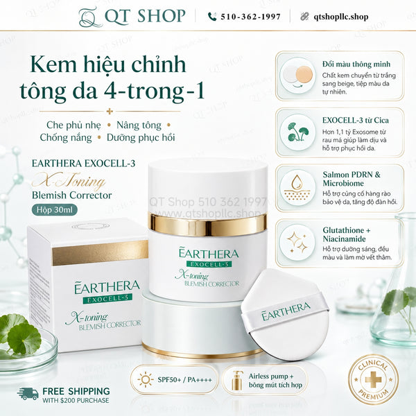 Kem Đa Năng EARTHERA Exocell-3 X-Toning Blemish Corrector - 30ml