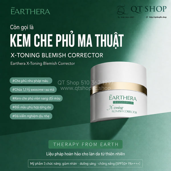 Kem Đa Năng EARTHERA Exocell-3 X-Toning Blemish Corrector - 30ml