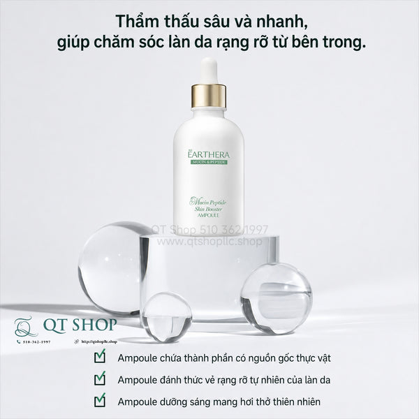 Tinh Chất Earthera Mucin & Peptide Skin Booster Ampoule 150ml