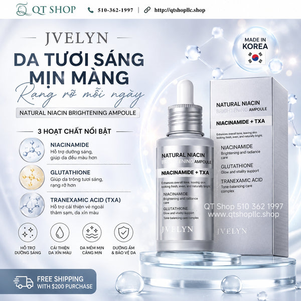Tinh Chất Dưỡng Da JVELYN Natural Niacin Brightening Ampoule 50ml
