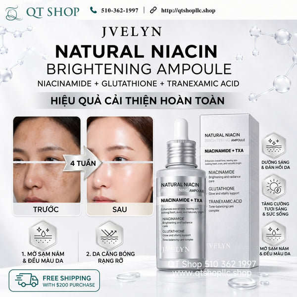 Tinh Chất Dưỡng Da JVELYN Natural Niacin Brightening Ampoule 50ml