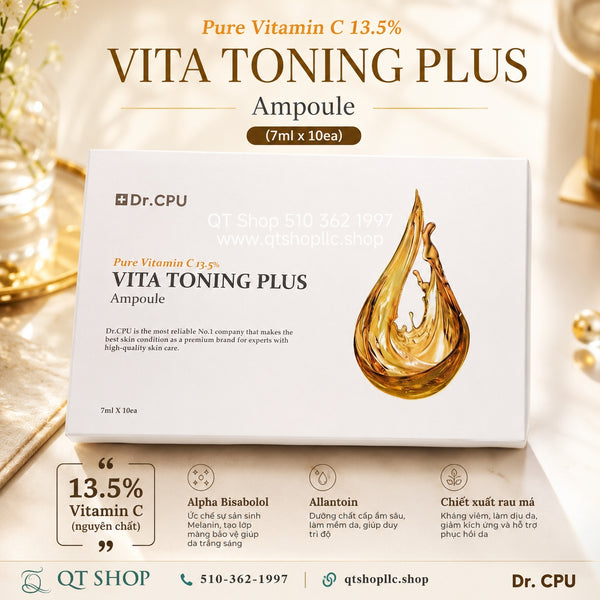 Tinh Chất Dr. CPU Pure Vitamin C 13.5% Vita Toning Plus Ampoule - 10ea x 7ml