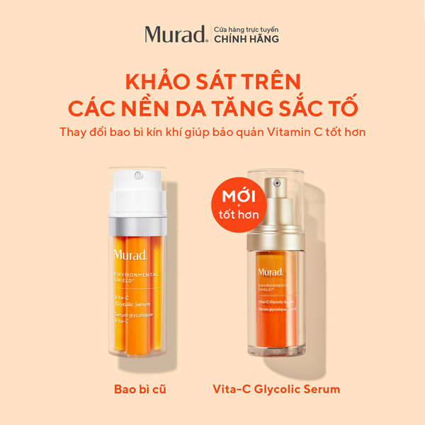E-SHIELD - Tinh chất hỗ trợ sáng da, làm đều màu da Murad Vita-C Glycolic Serum