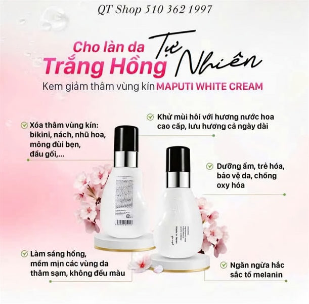 MAPUTI - Kem trị thâm Organic Fragrance White Cream Japan - 100ml