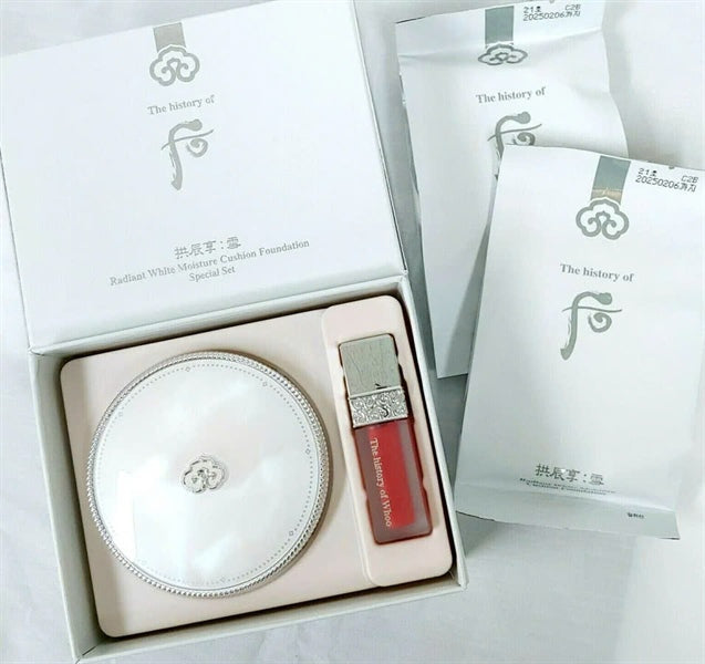 WHOO - *NONE - Set Phấn Cushion Whoo Trắng - Tông 21 EXP 2028.01.02
