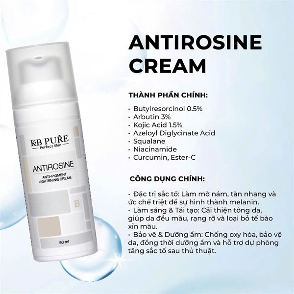 KB PURE - Antirosine Cream - Kem Khử Nám Chuyên Sâu 50ml
