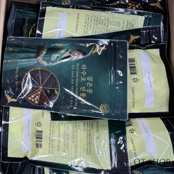 Trà Ngũ Hắc HQ- Đậu Đen Hà Thủ Ô - 20 gói túi lọc - EXP 202904