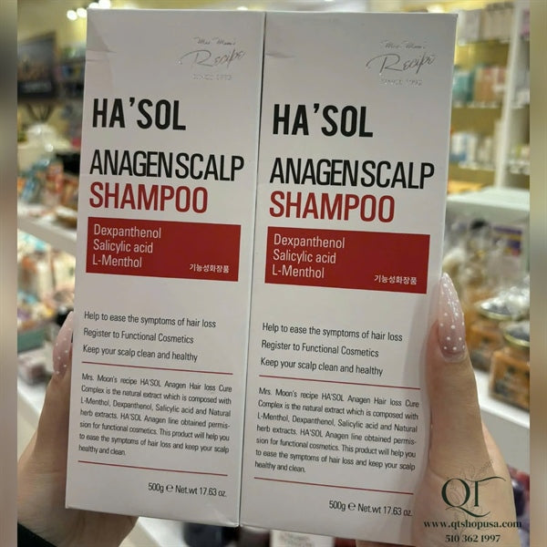 HA'SOL - Dầu gội Anagen Scalp Shampoo - 500g - EXP 202811