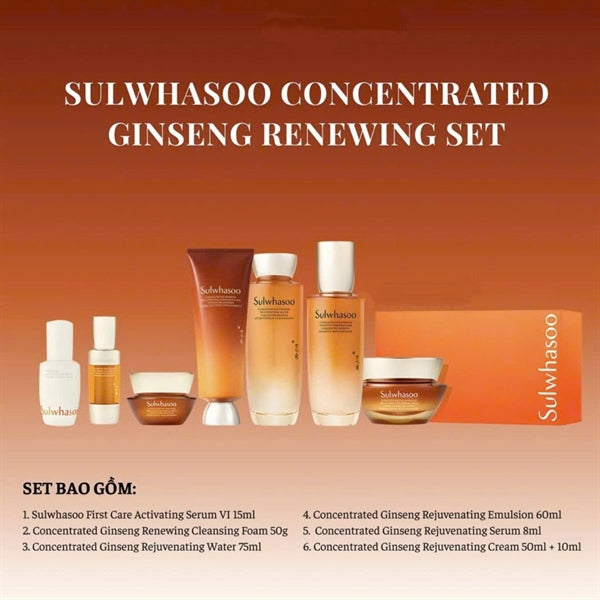 SULWHASOO - Full Set Nhân Sâm 373$