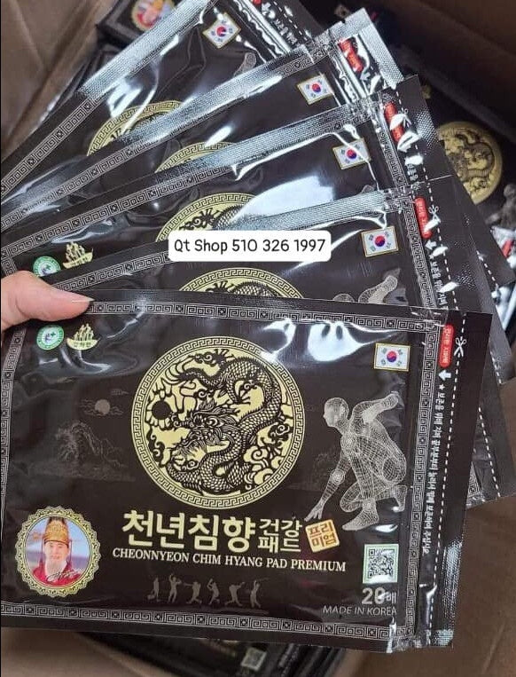 Cao Dán Trầm Hương- Đen - Gói 20 miếng - MUA 10 TẶNG 3