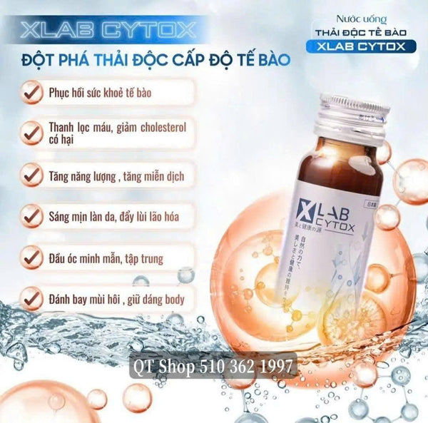 Xlab Cytox Nước Uống Thải Độc Tế Bào - Japan (Hộp 10 chai)